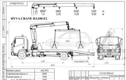 Эвакуатор JAC N 80