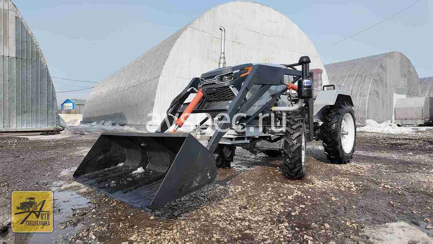 Фронтальный погрузчик для ременного минитрактора